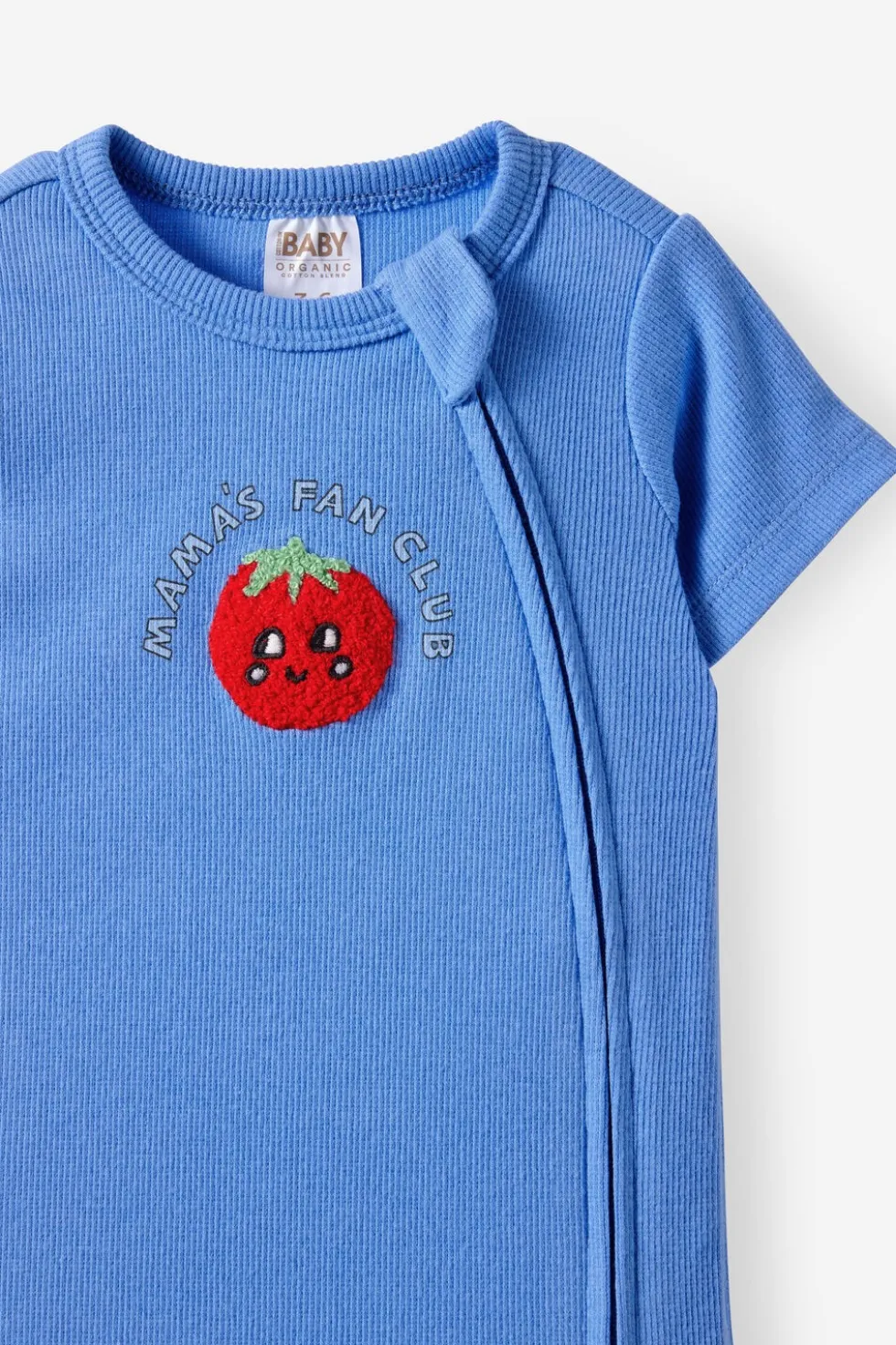 Growie Short Sleeve Zip All In One Romper