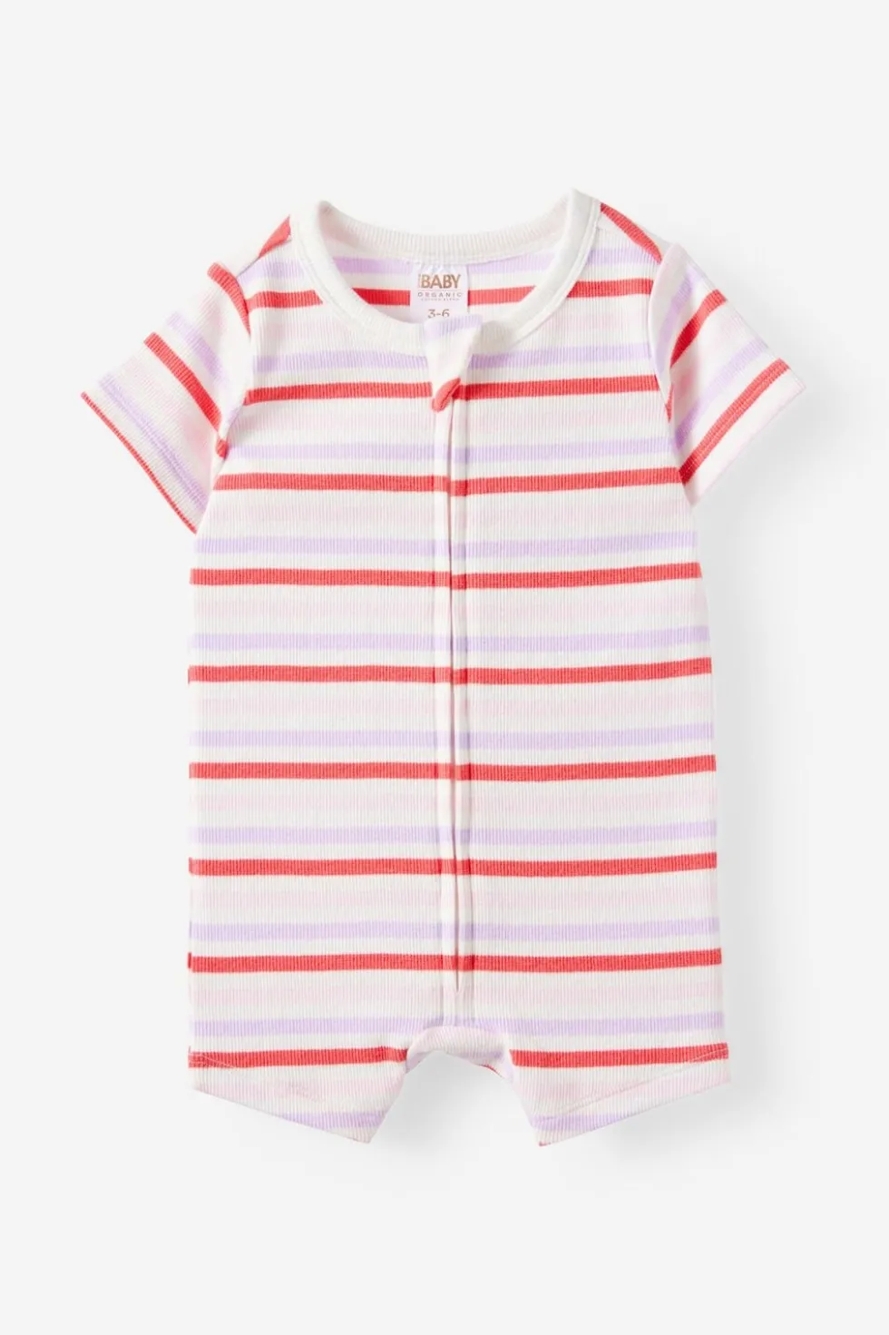 Growie Short Sleeve Zip All In One Romper