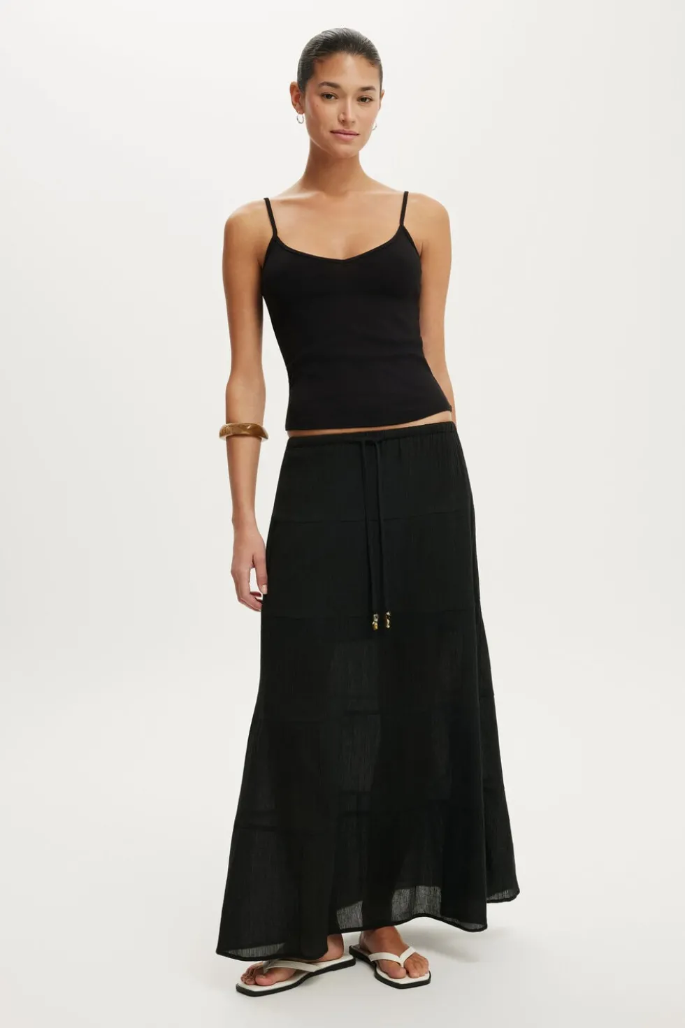 Haven Multi Tiered Maxi Skirt