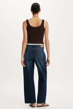 High Rise Wide Crop Jean
