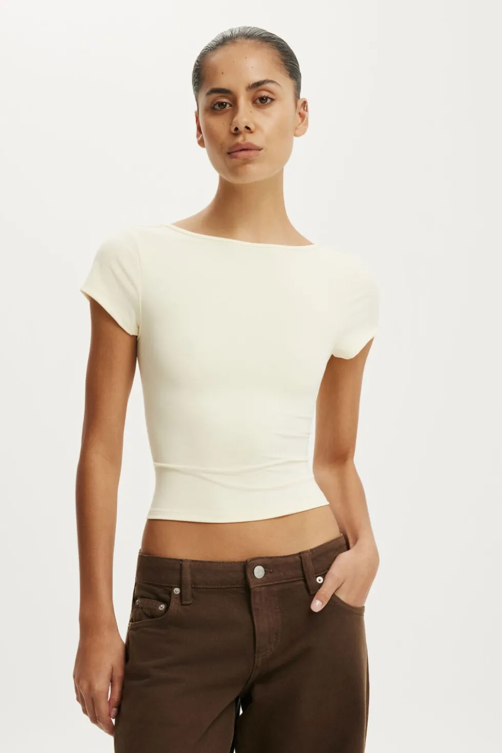 Hold Me Scoop Back Tee