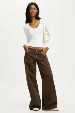 Hold Me V Neck Long Sleeve