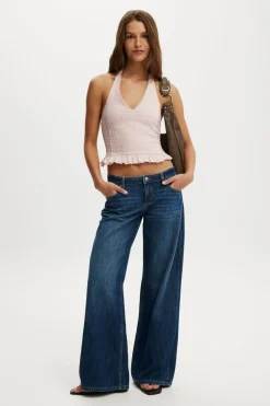Indigo Halter Top