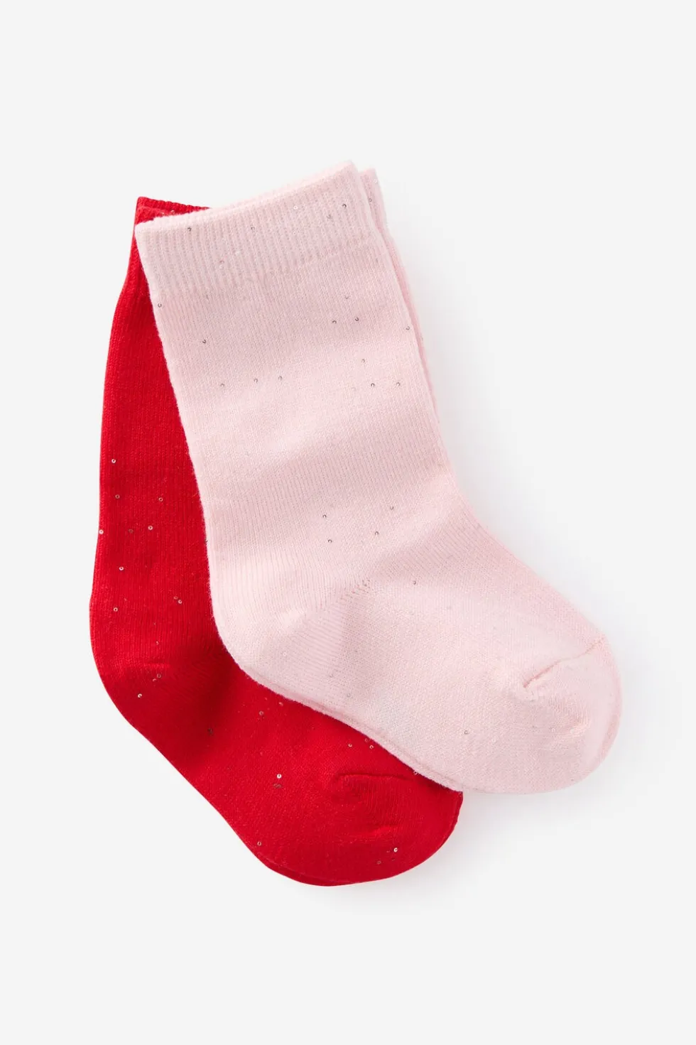 Kids 2Pk Longline Crew Socks