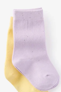 Kids 2Pk Longline Crew Socks
