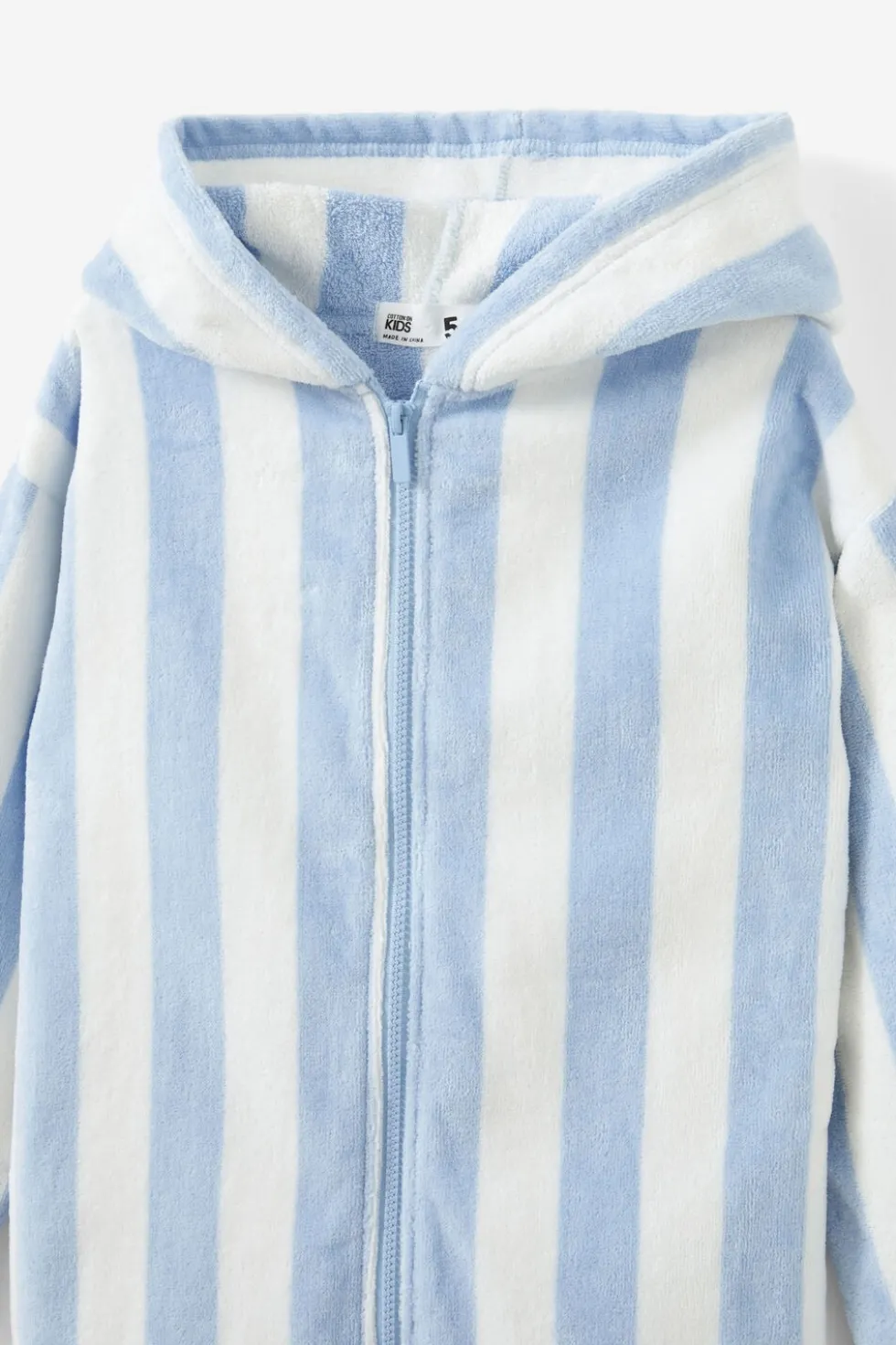 Kids Zip Thru Hooded Towel