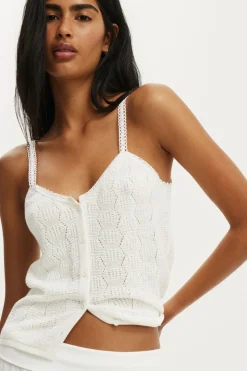 Knit Button Through Cami