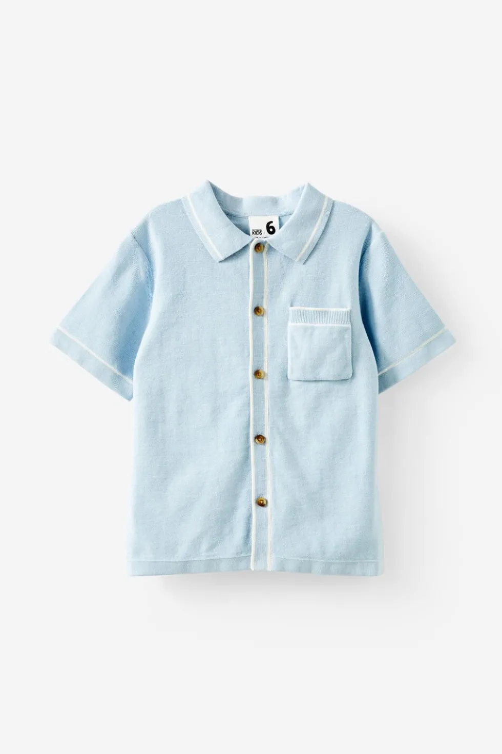 Knitted Short Sleeve Shirt