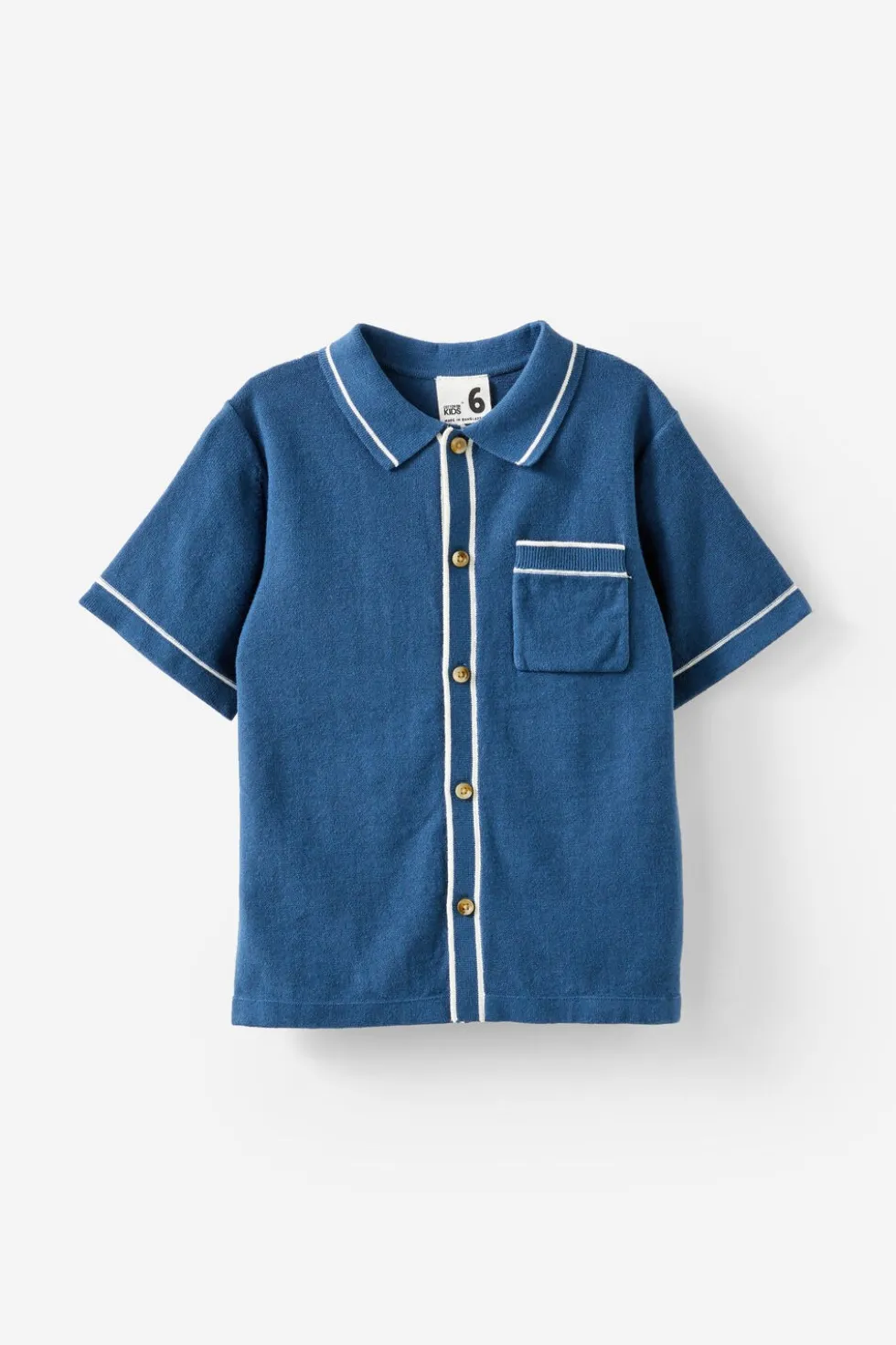 Knitted Short Sleeve Shirt