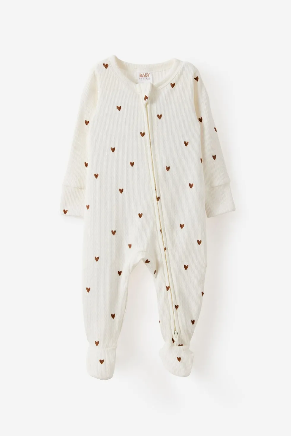 Littlie Organic Long Sleeve Zip All In One Romper