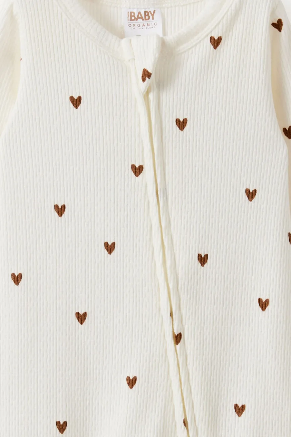 Littlie Organic Long Sleeve Zip All In One Romper