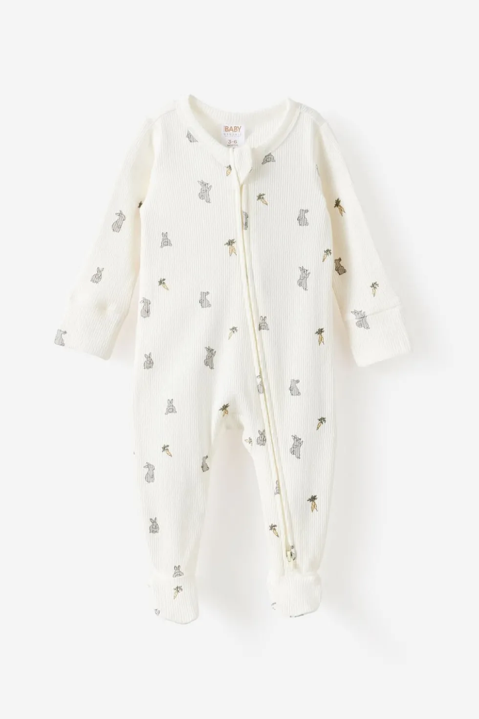 Littlie Organic Long Sleeve Zip All In One Romper