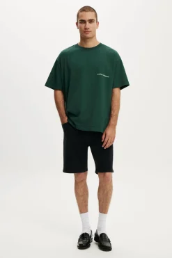 Loose Straight Denim Short