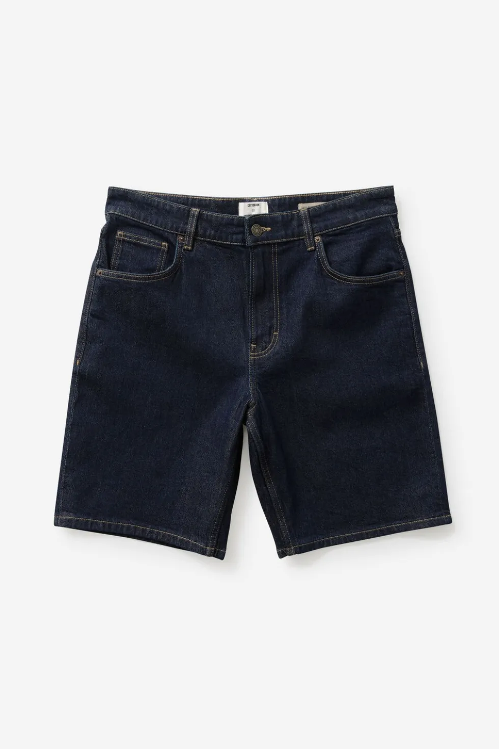 Loose Straight Denim Short