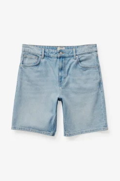 Loose Straight Denim Short