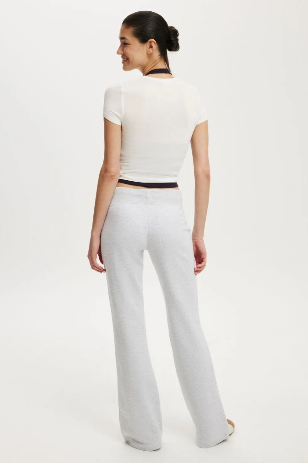 Low Rise Bootleg Sweatpant