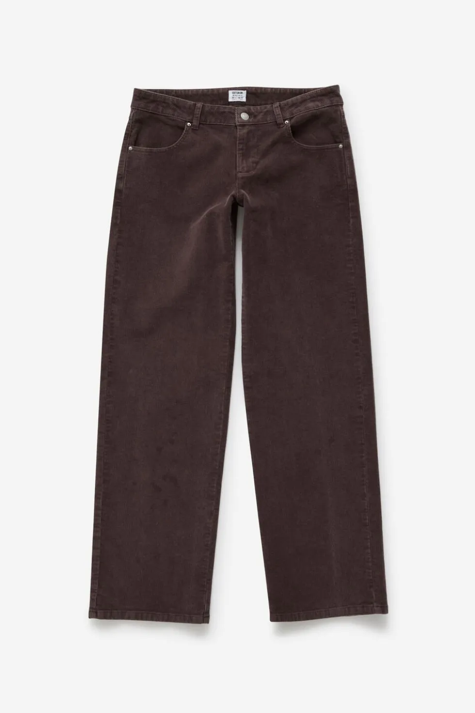 Low Rise Straight Cord Pant