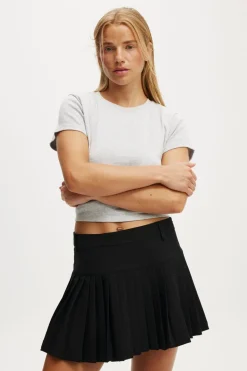 Luis Suiting Pleated Skirt