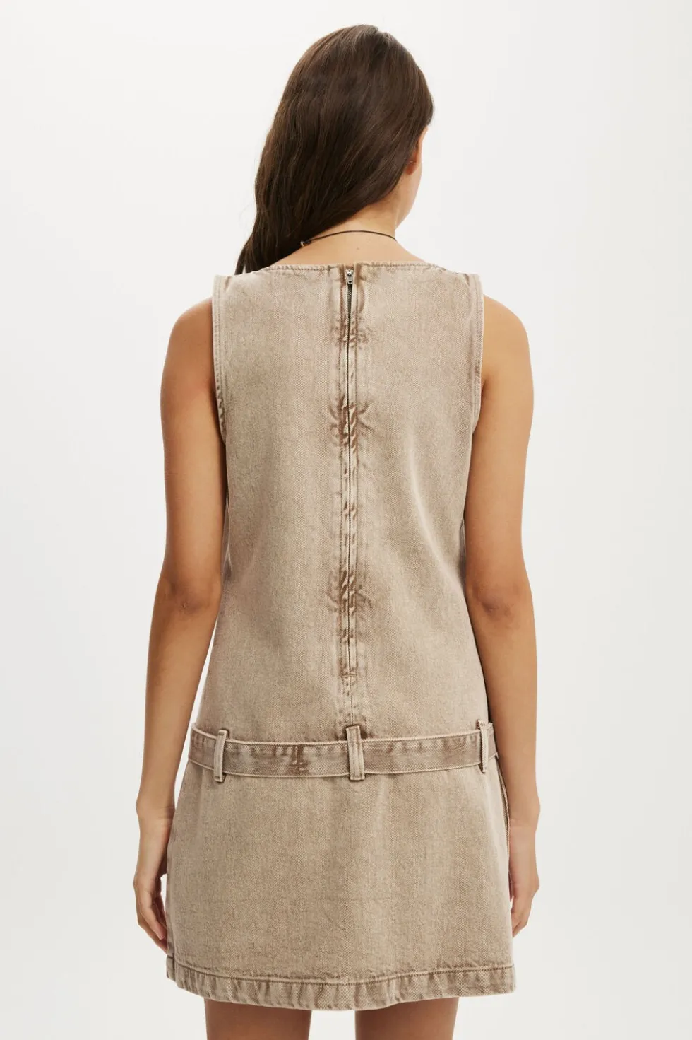 Luisa Belted Denim Mini Dress