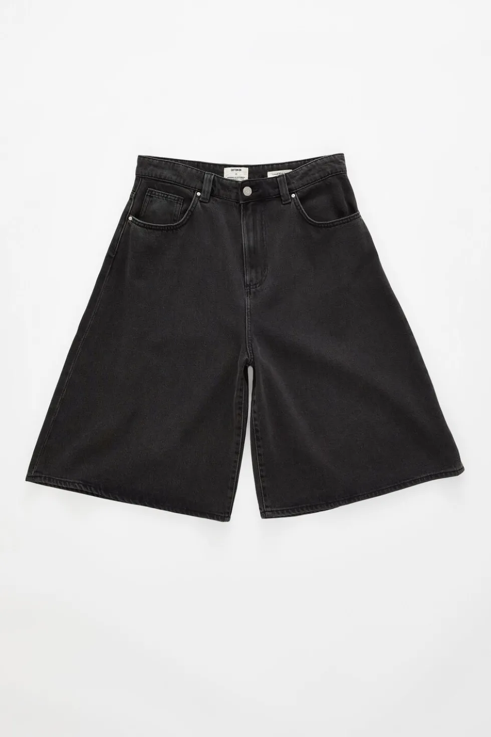 Lyocell Wide Denim Jort