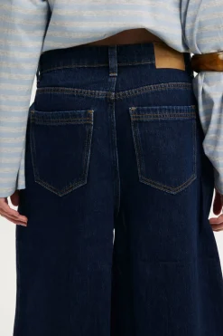 Lyocell Wide Denim Jort