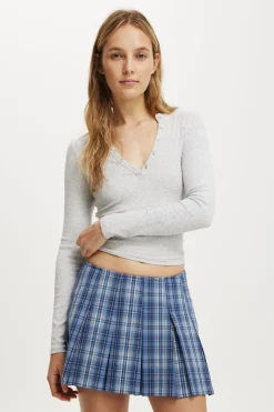 Mae Pleated Mini Skirt