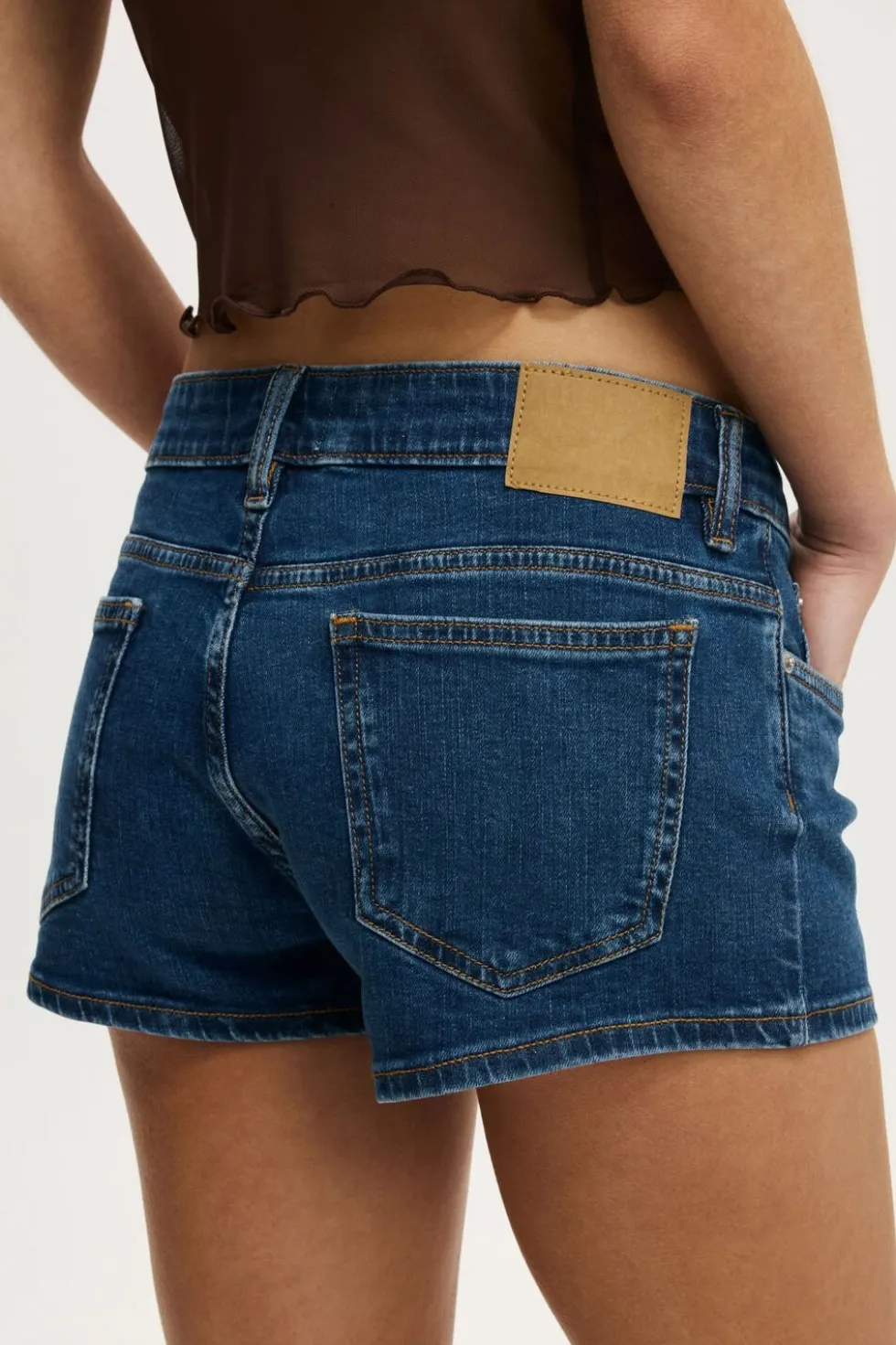 Micro Low Denim Short