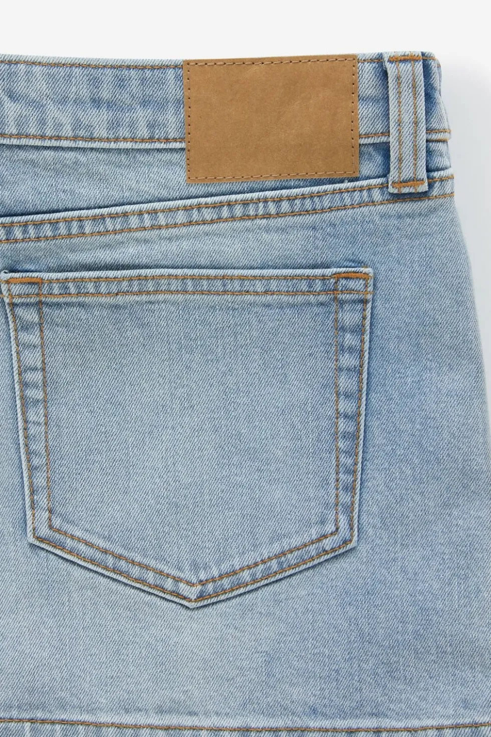 Micro Low Denim Skirt