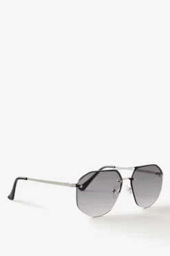 Mikayla Rimless Aviator Sunglasses