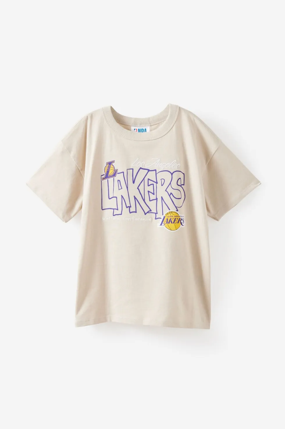 NBA La Lakers Drop Shoulder Short Sleeve Tee