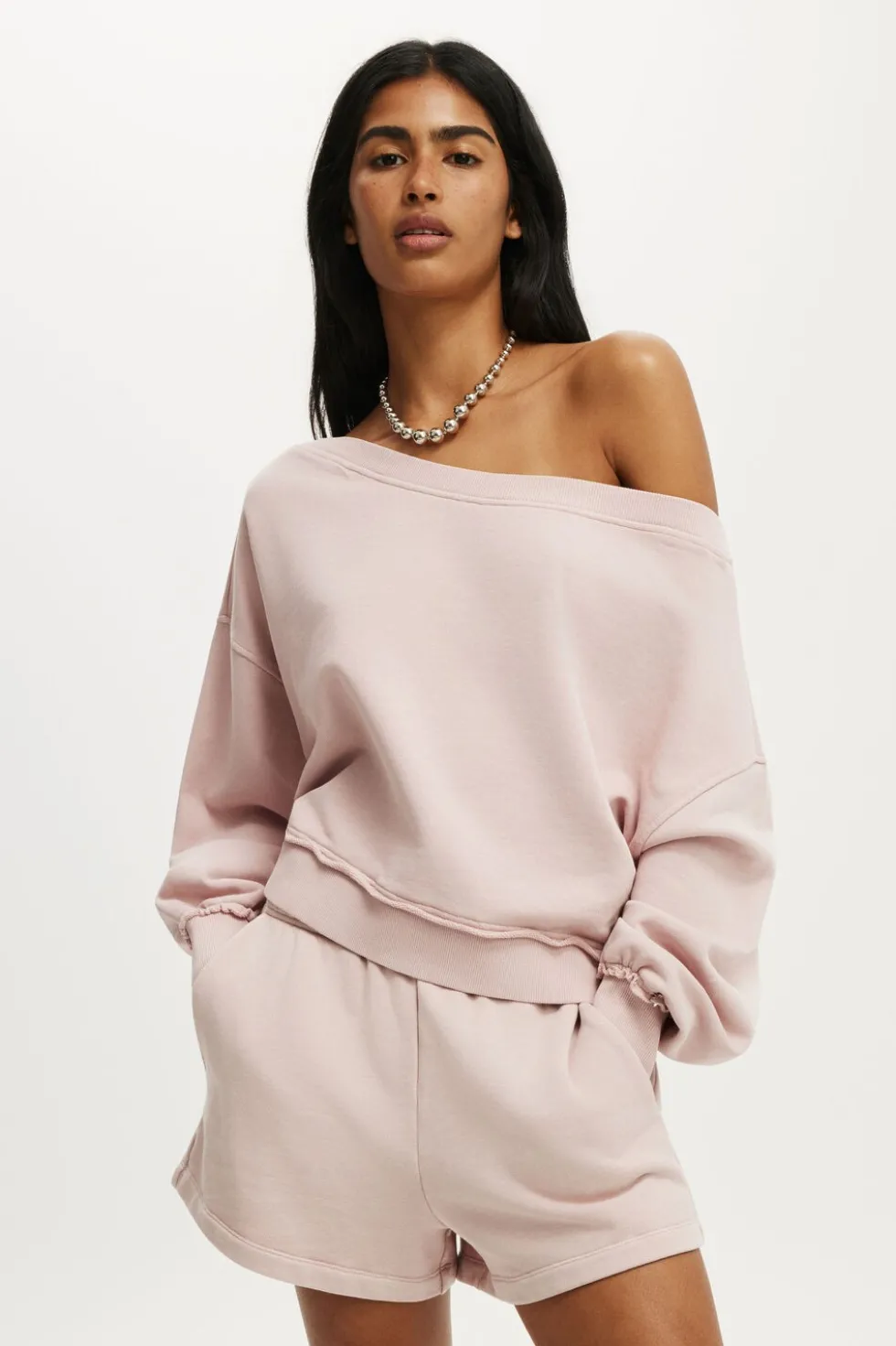 Off Shoulder Sweatshirt