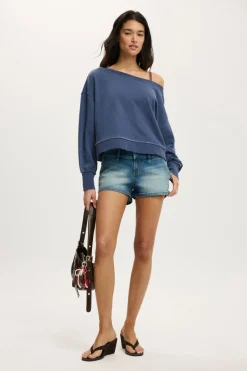 Off Shoulder Sweatshirt