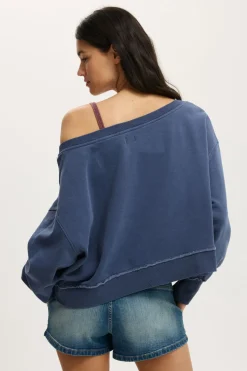 Off Shoulder Sweatshirt