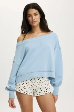 Off Shoulder Sweatshirt