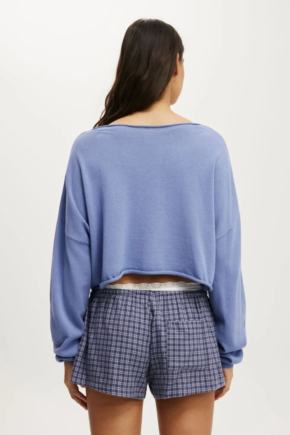 Off The Shoulder Cropped Knit