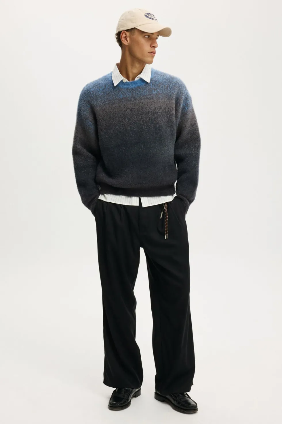 Ombre Crew Knit