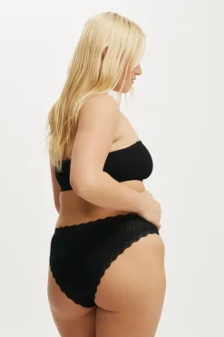 Organic Cotton Lace Cheeky Brief