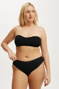 Organic Cotton Lace Cheeky Brief