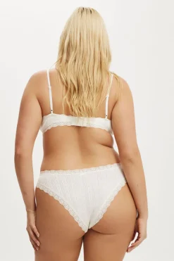 Organic Cotton Lace Cheeky Brief