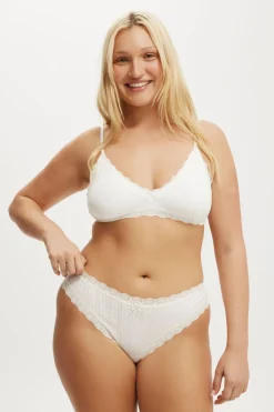 Organic Cotton Lace Cheeky Brief