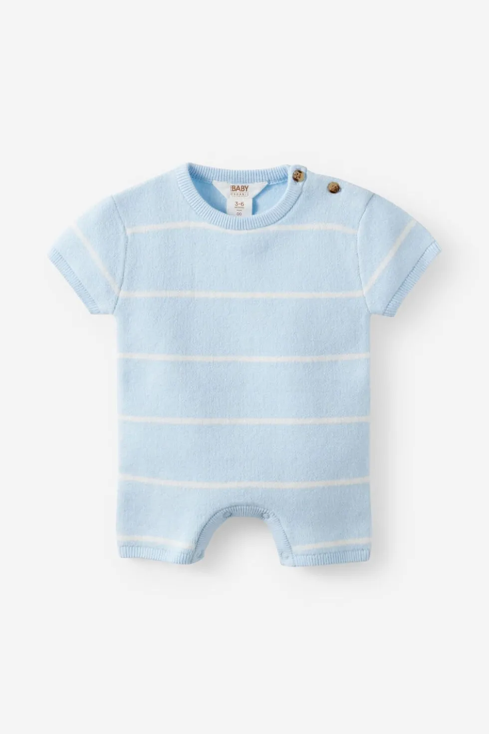 Organic Knit Short Sleeve All In One