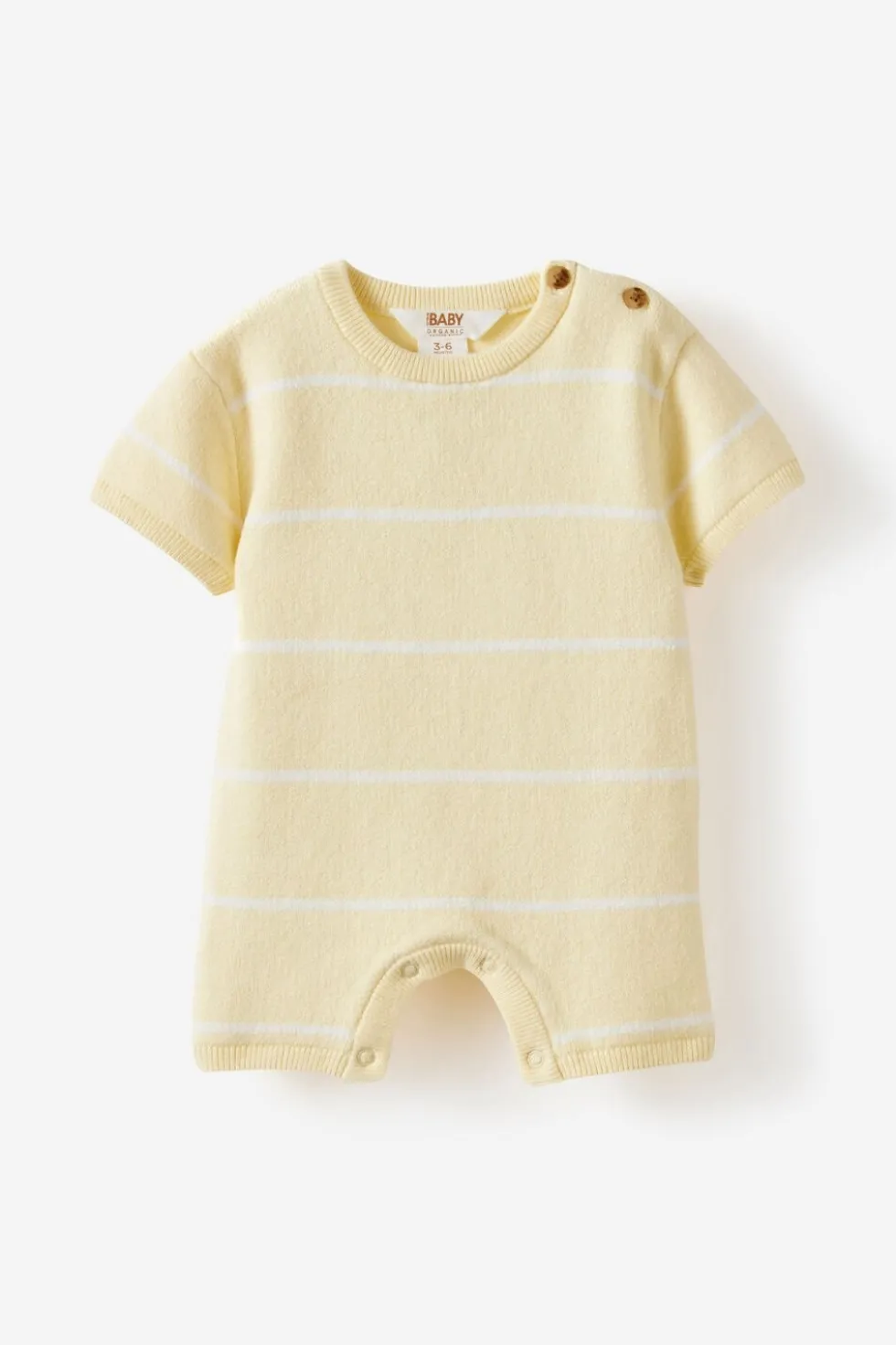 Organic Knit Short Sleeve All In One