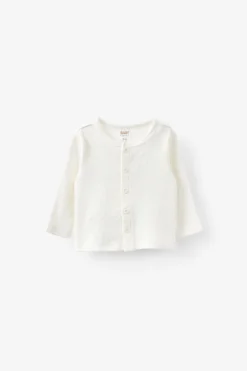 Organic Pointelle Cardigan