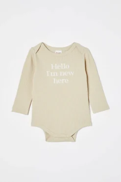 Organic Pointelle Long Sleeve Bubbysuit