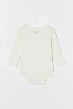Organic Pointelle Long Sleeve Bubbysuit