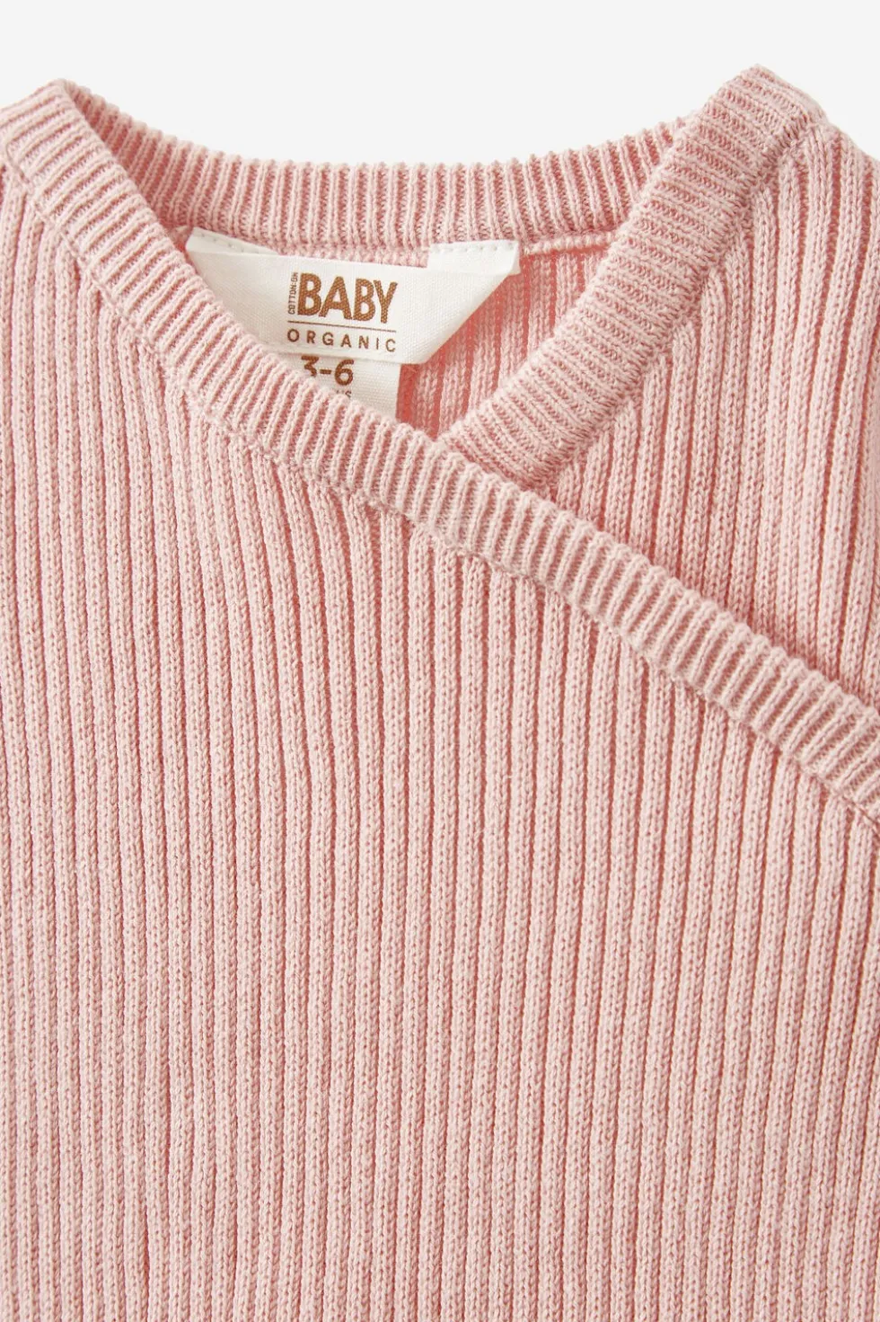 Organic Rib Knit Cross Over Tie Bubbysuit