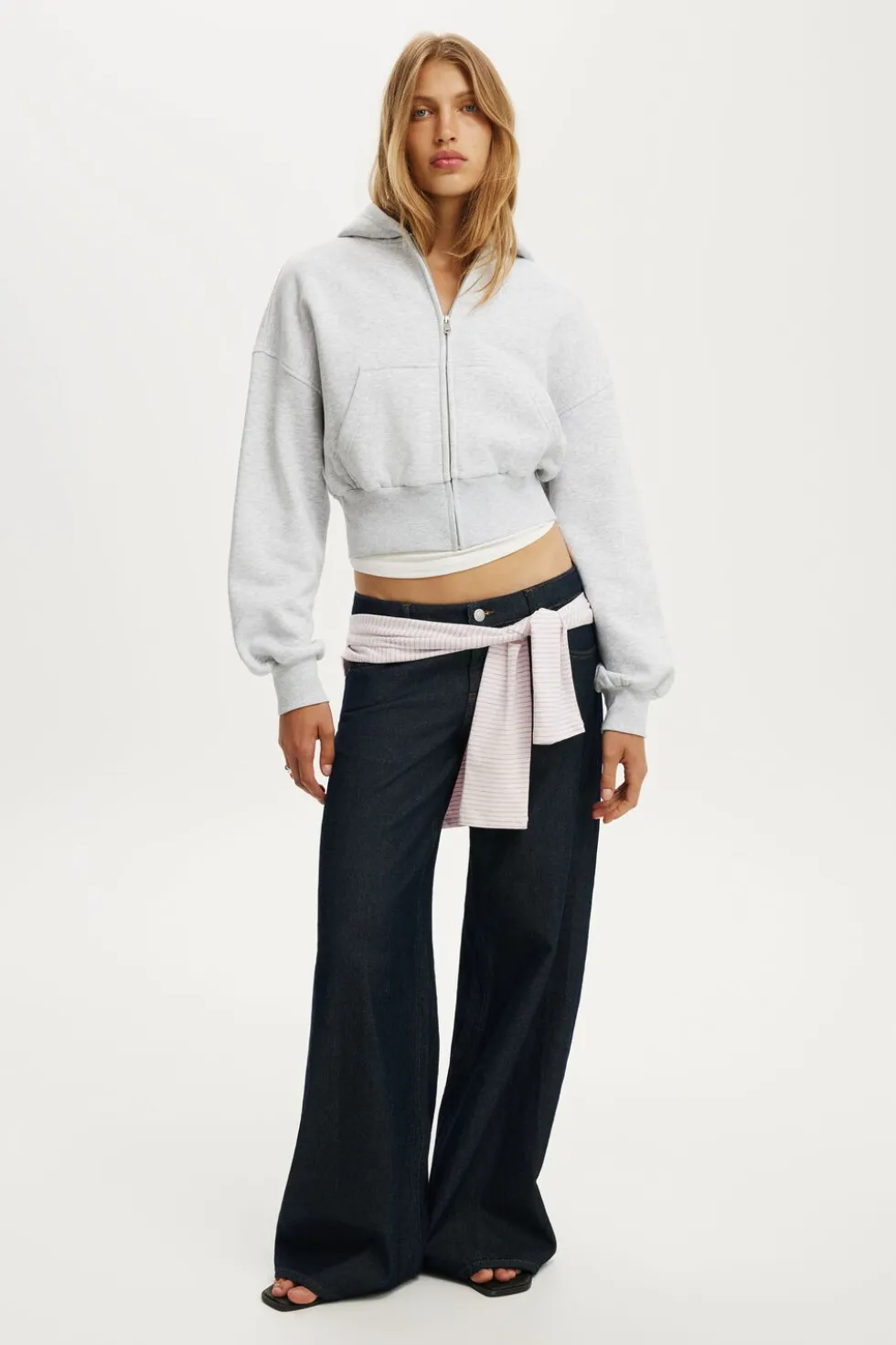 Oversized Zip Through Hoodie