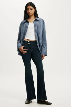 Petite Mid Rise Bootcut Jean