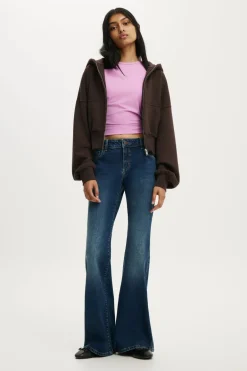 Petite Mid Rise Bootcut Jean