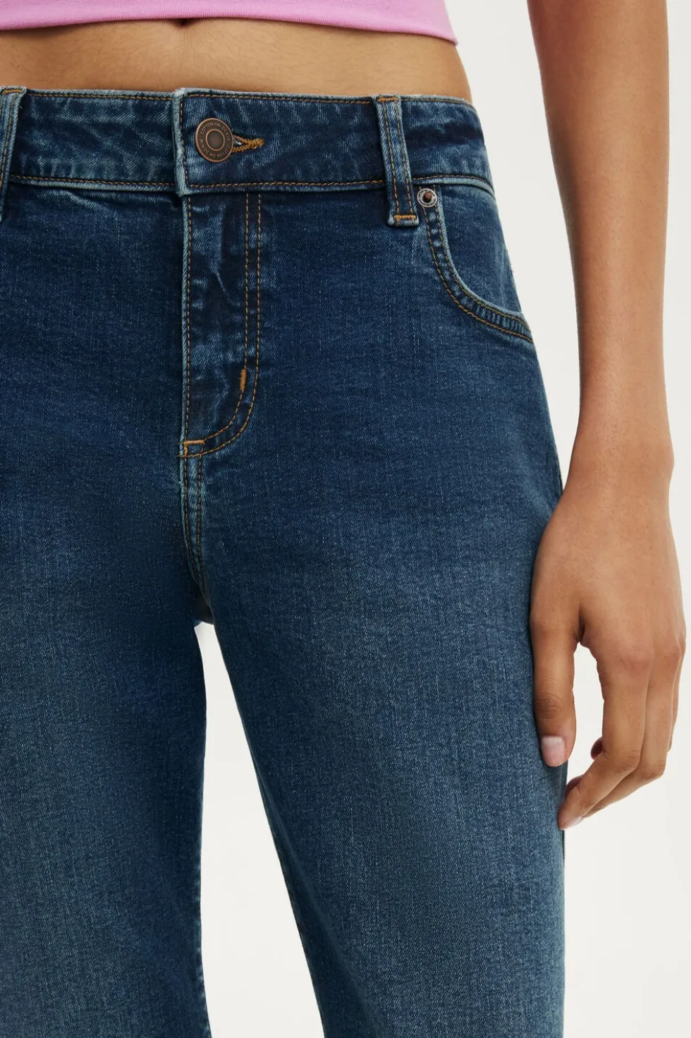 Petite Mid Rise Bootcut Jean